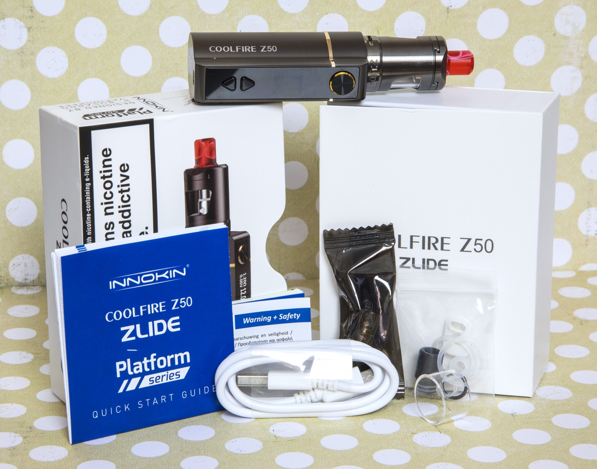 Innokin Coolfire Z50 Zlide Kit Full Contents