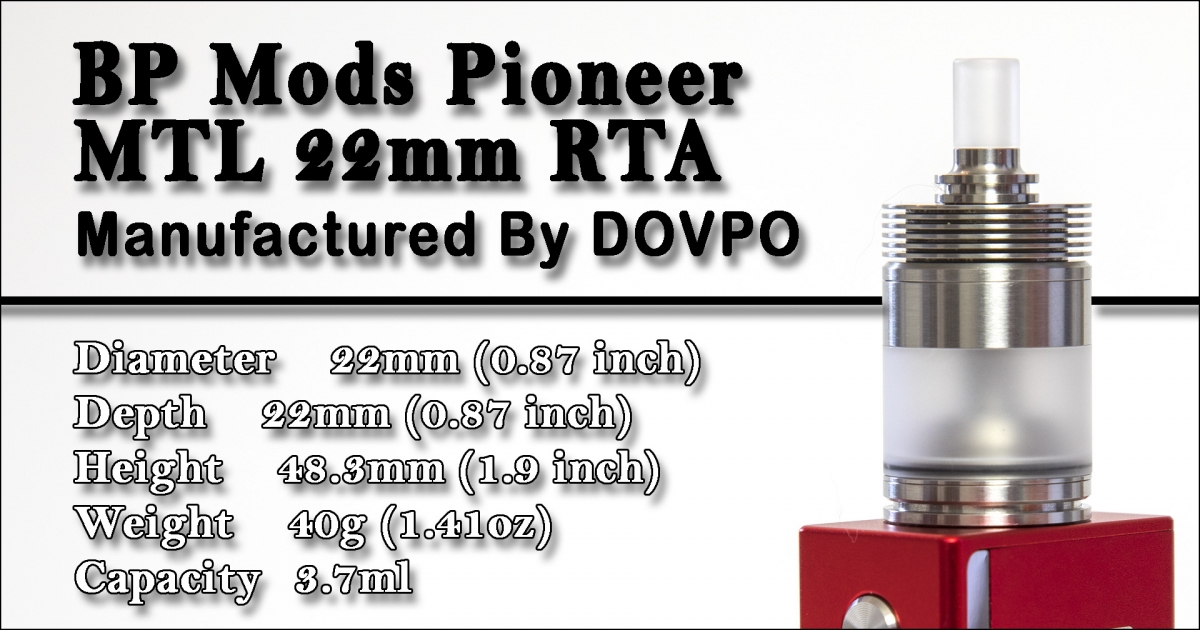 Dovpo BP Mods Pioneer RTA specs