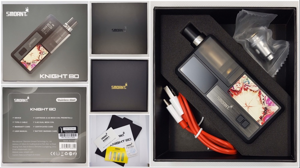 Smoant Knight 80 Kit connects and details