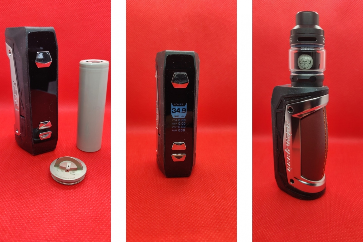 Geekvape Aegis Max Kit screen and buttons