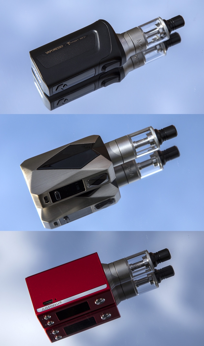 Augvape Merlin Nano on different mods
