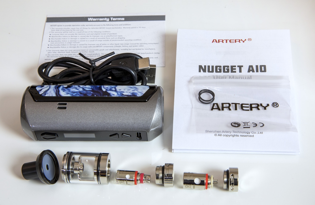 Artery Nugget AIO 40W Pod Kit unboxing