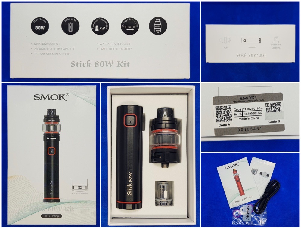 Smok stick 80w kit packaging