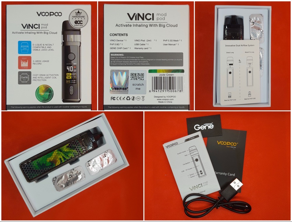 Voopoo Vinci Packaging