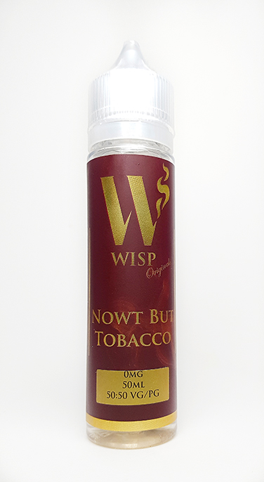 Wisp Eliquid Signature range nowt but tobacco