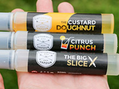 Cotswold Vapour Citrus Punch, The Big Slice and The Custard Doughnut Image