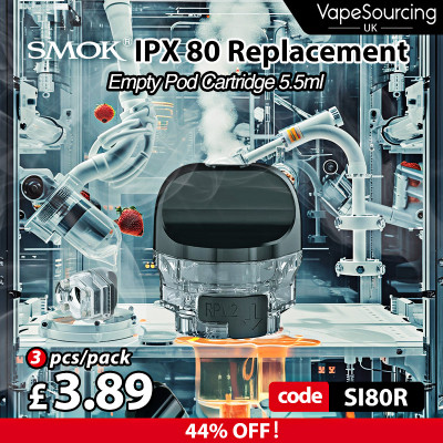 SMOK IPX 80 Replacement Empty Pod Cartridge 5.5ml (3pcs/pack) Deal Image