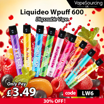 Liquideo Wpuff 600 Disposable Vape Deal Image