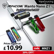 Rincoe Manto Nano Z1 Pod Kit 1000mAh 26W