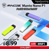 Rincoe Manto Nano P1 Pod Kit 1000mAh 26W