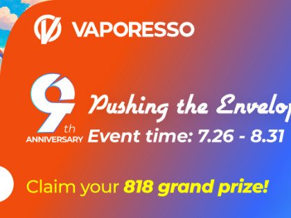 VAPORESSO Celebrates 9 Years of Innovation with a Call to Unleash the Inner Champion Image