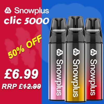 Snowplus Clic 5000 Rechargeable Disposable Vape Deal Image