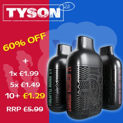 Tyson 2.0 Lightweight Disposable Vape Deal Image